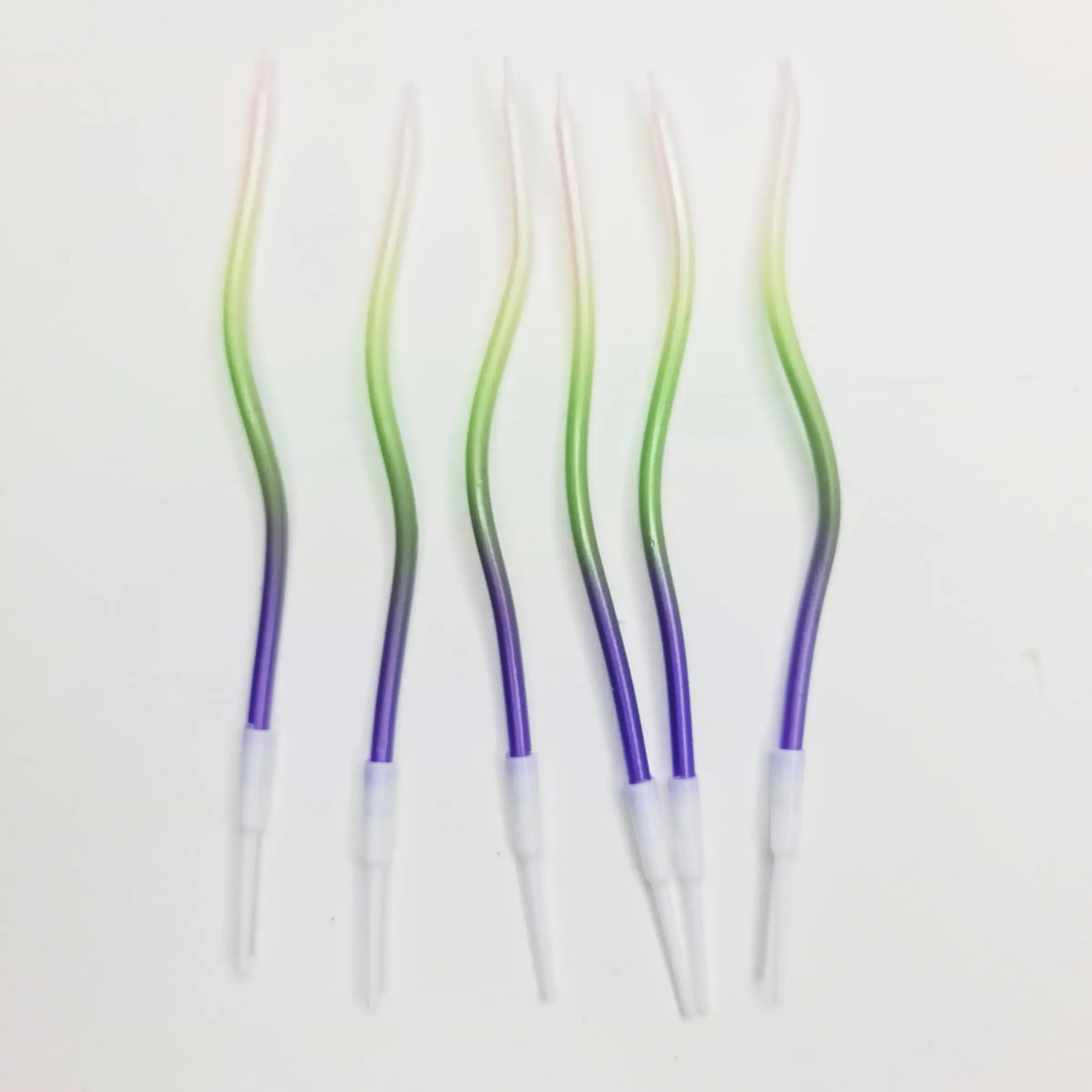 Purple & Green Mix Birthday Cake Candles – Colorful Party Cake Topper | CD015