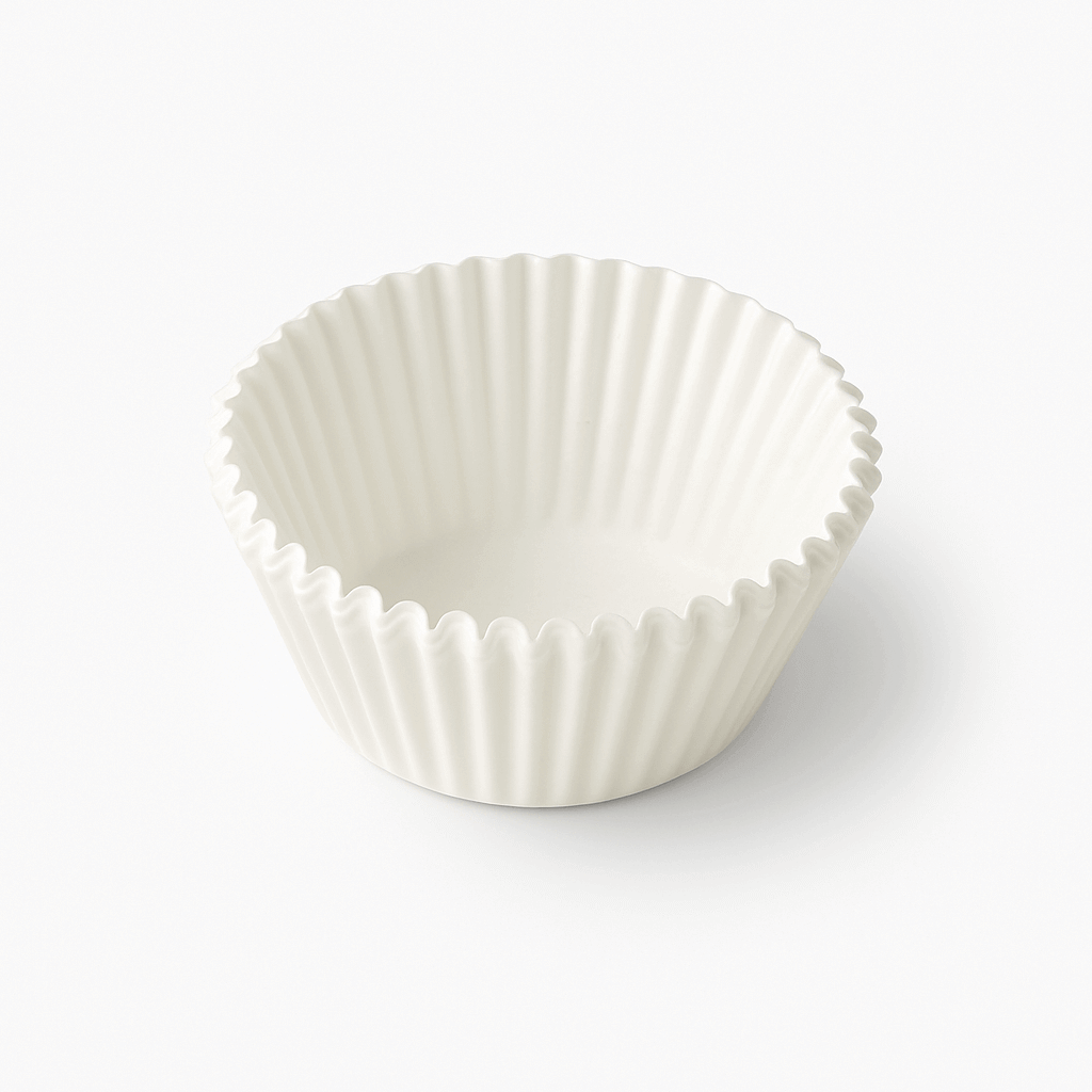 White Cupcake Liners – Plain Baking Cups (100 Pieces Per Packet) | CL027