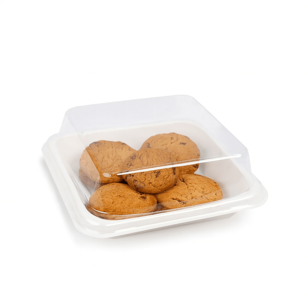 Pastry Cake Plastic Containers – Pack of 10 Dessert Boxes | CL040