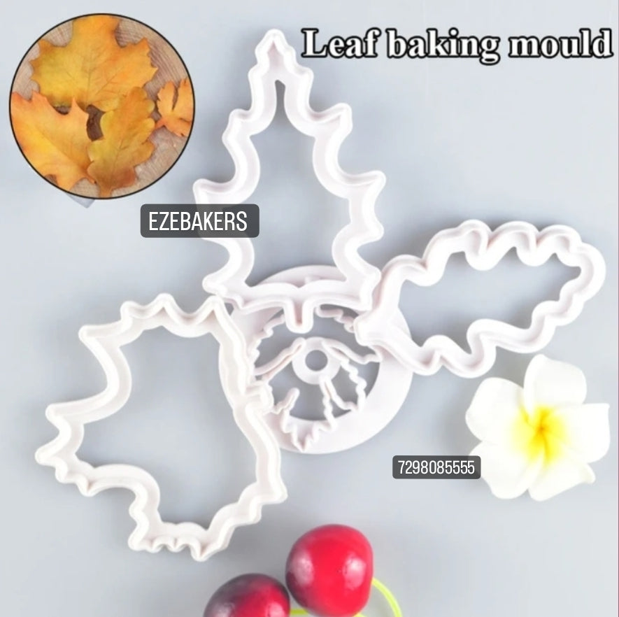 Autumn Leaf Fondant & Cookie Cutter – Baking Tool for Cake Decoration | CT091