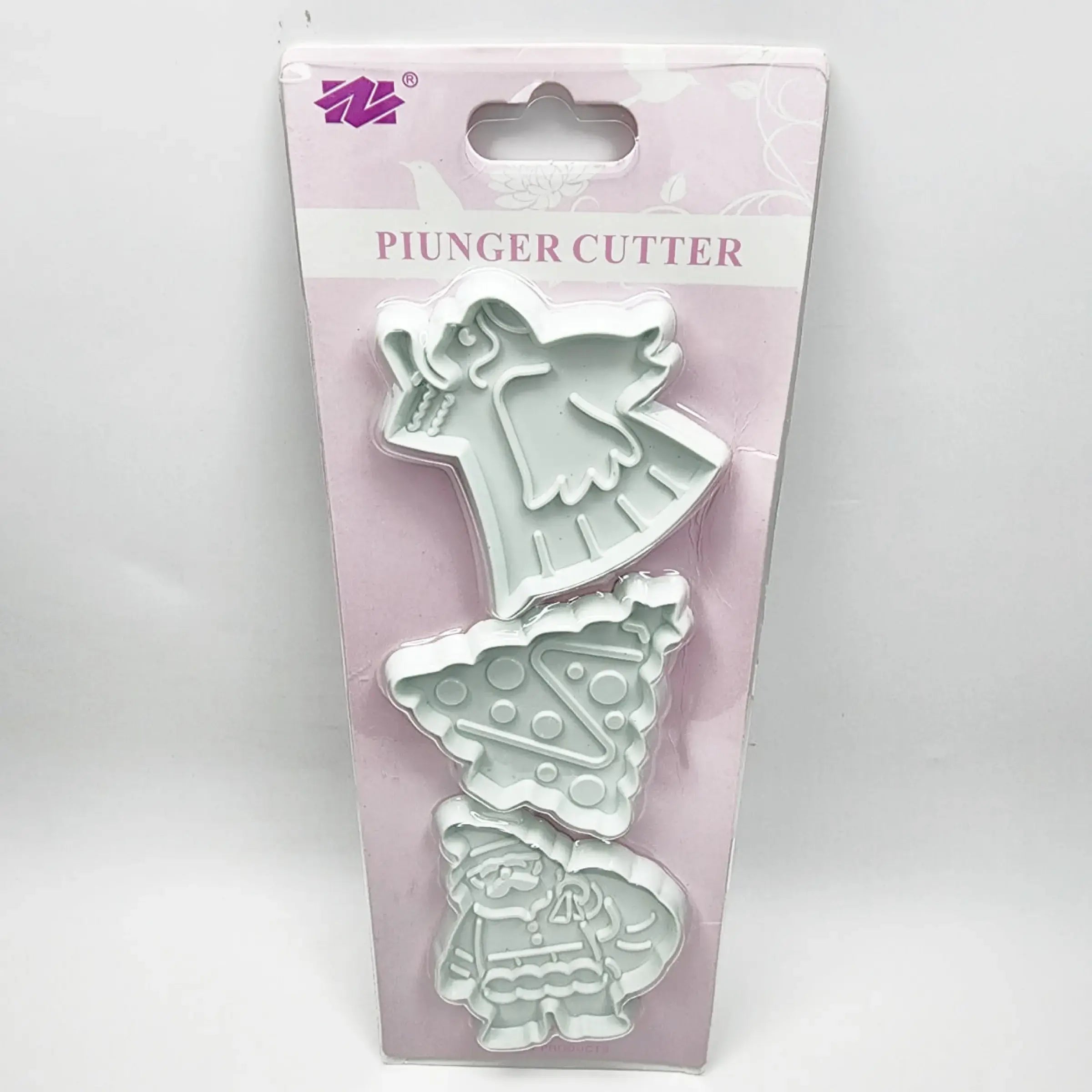 3-in-1 Christmas Stamp Fondant & Cookie Cutter – Holiday Baking Tool | CT146
