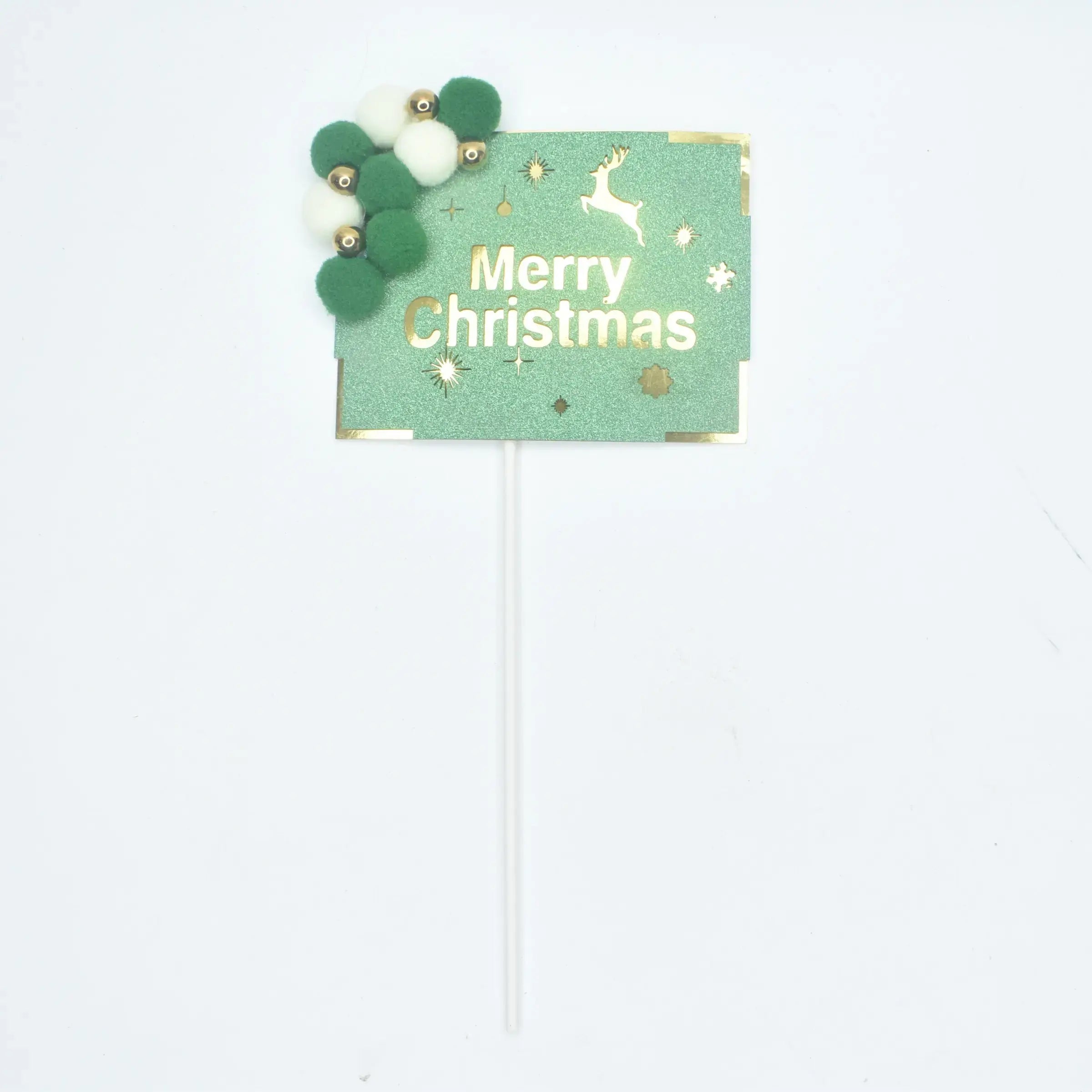 Christmas Themed Rectangular Cake Topper Design  TPR083