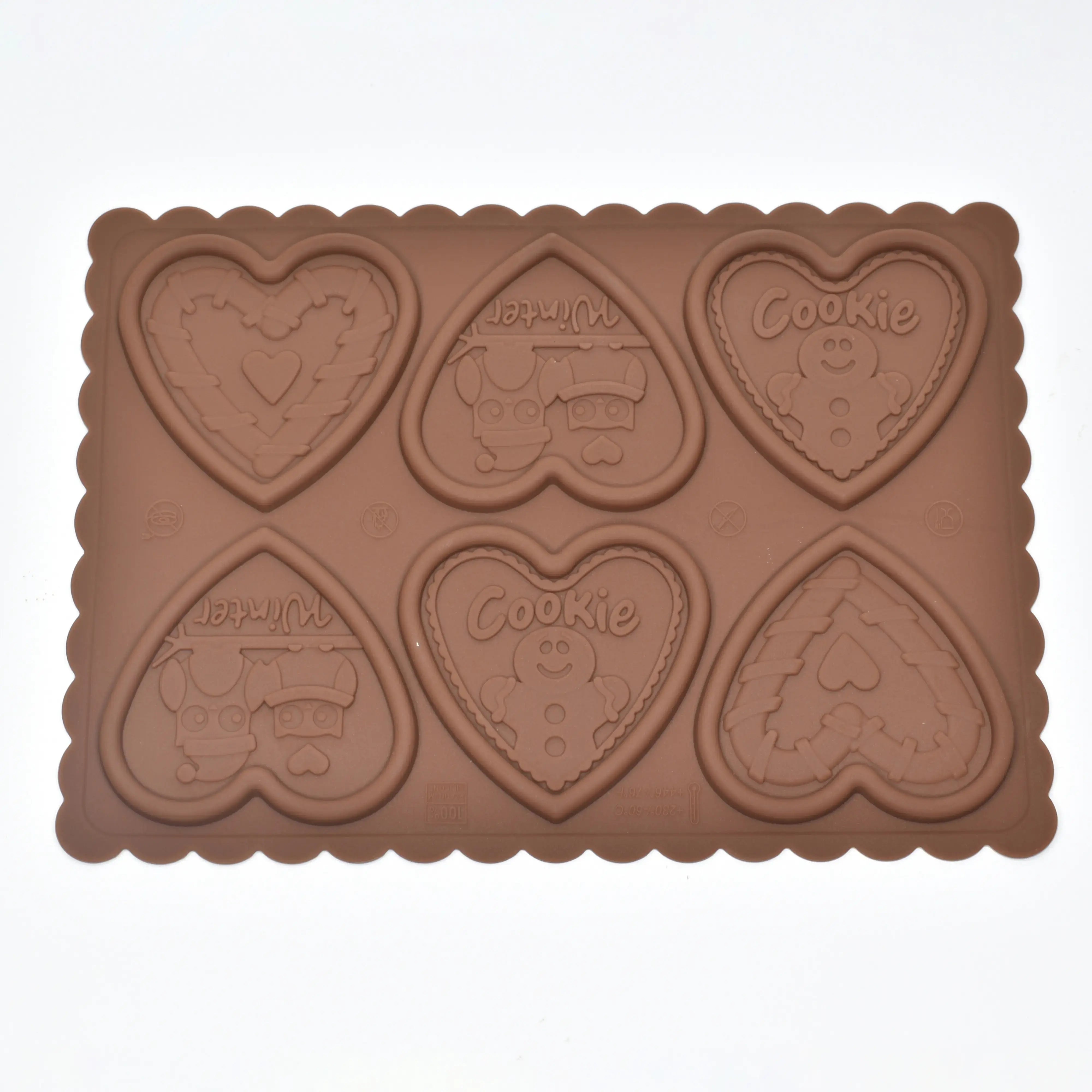 Christmas Chocolate Mold Design 2 Brown CM006