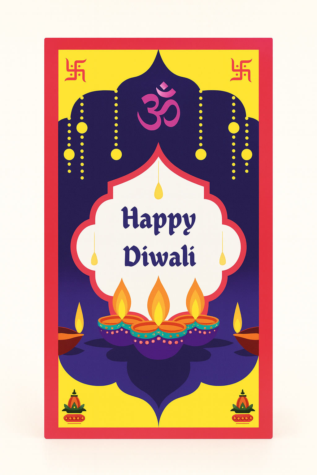 Diwali Bar Chocolate Gift Box 6×3 Inches – Festive Decorative Packaging | CB032 |
