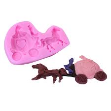 Princess Carriage & Horse Silicone Fondant Mold – Cake Decorating Tool | FM181