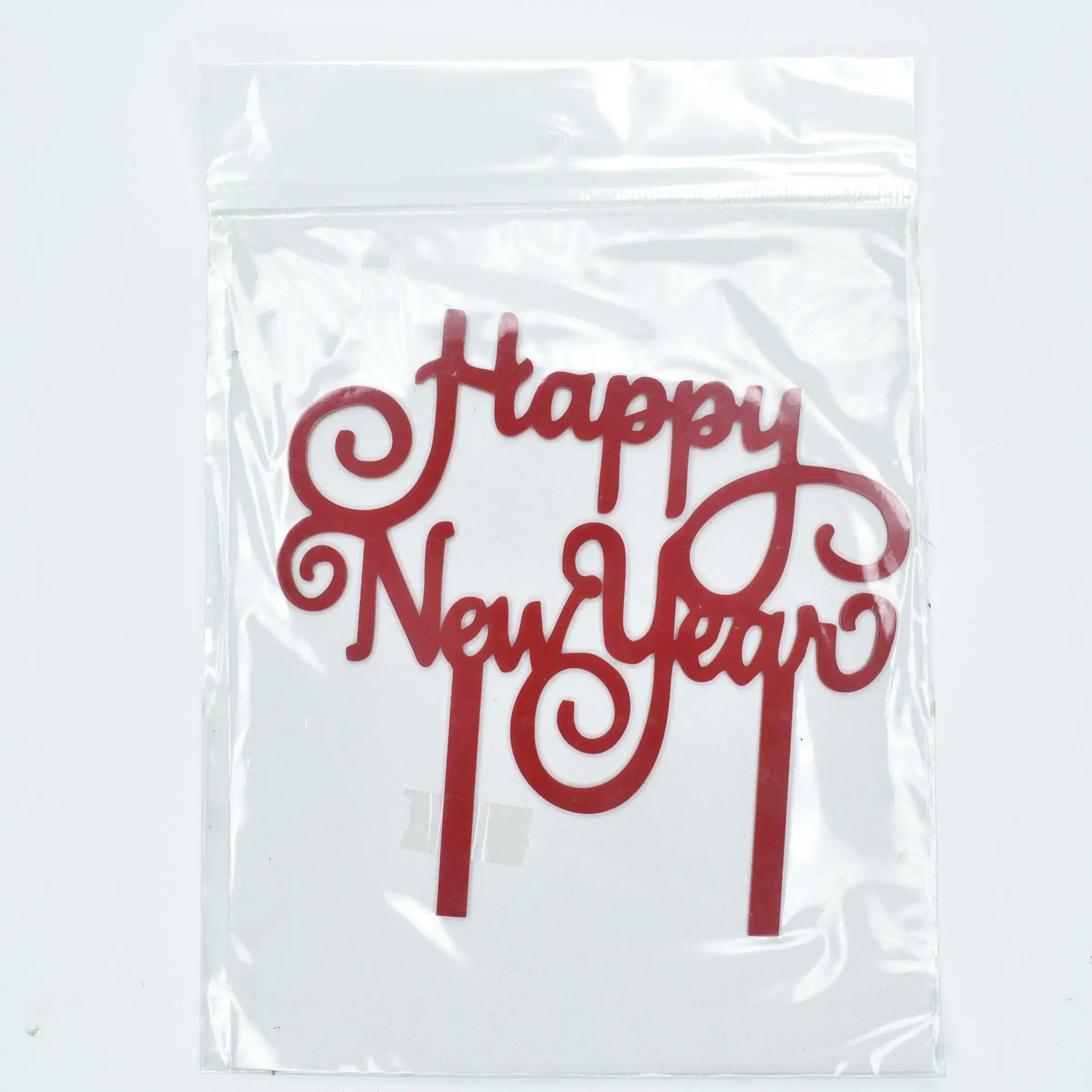 Happy New Year Textual Cake Topper Design 2 TPR181
