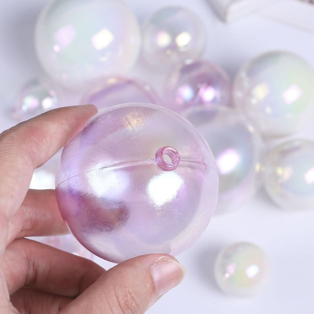 Transparent & White Crystal Faux Ball Cake Topper 12pcs pack TPR121