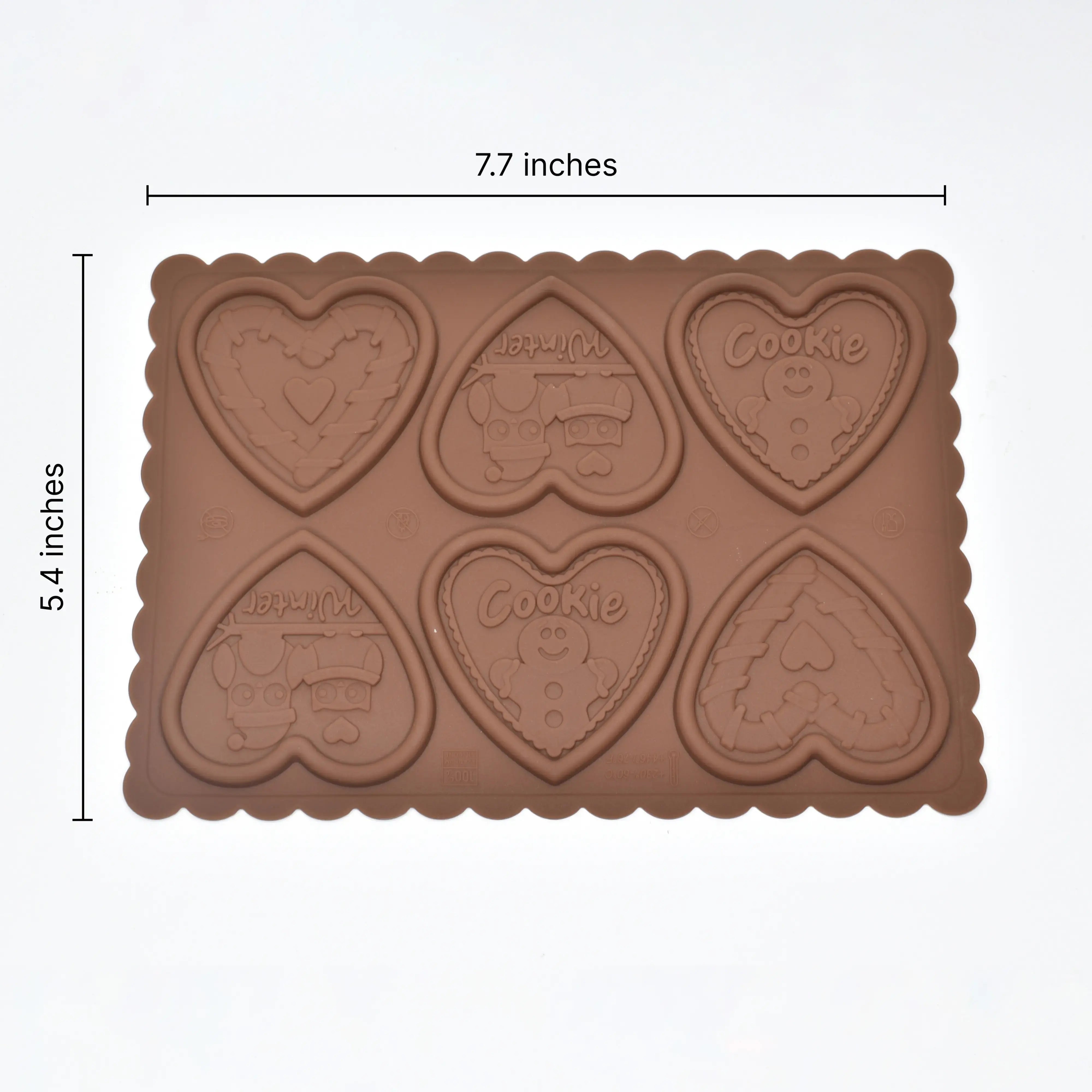 Christmas Chocolate Mold Design 2 Brown CM006