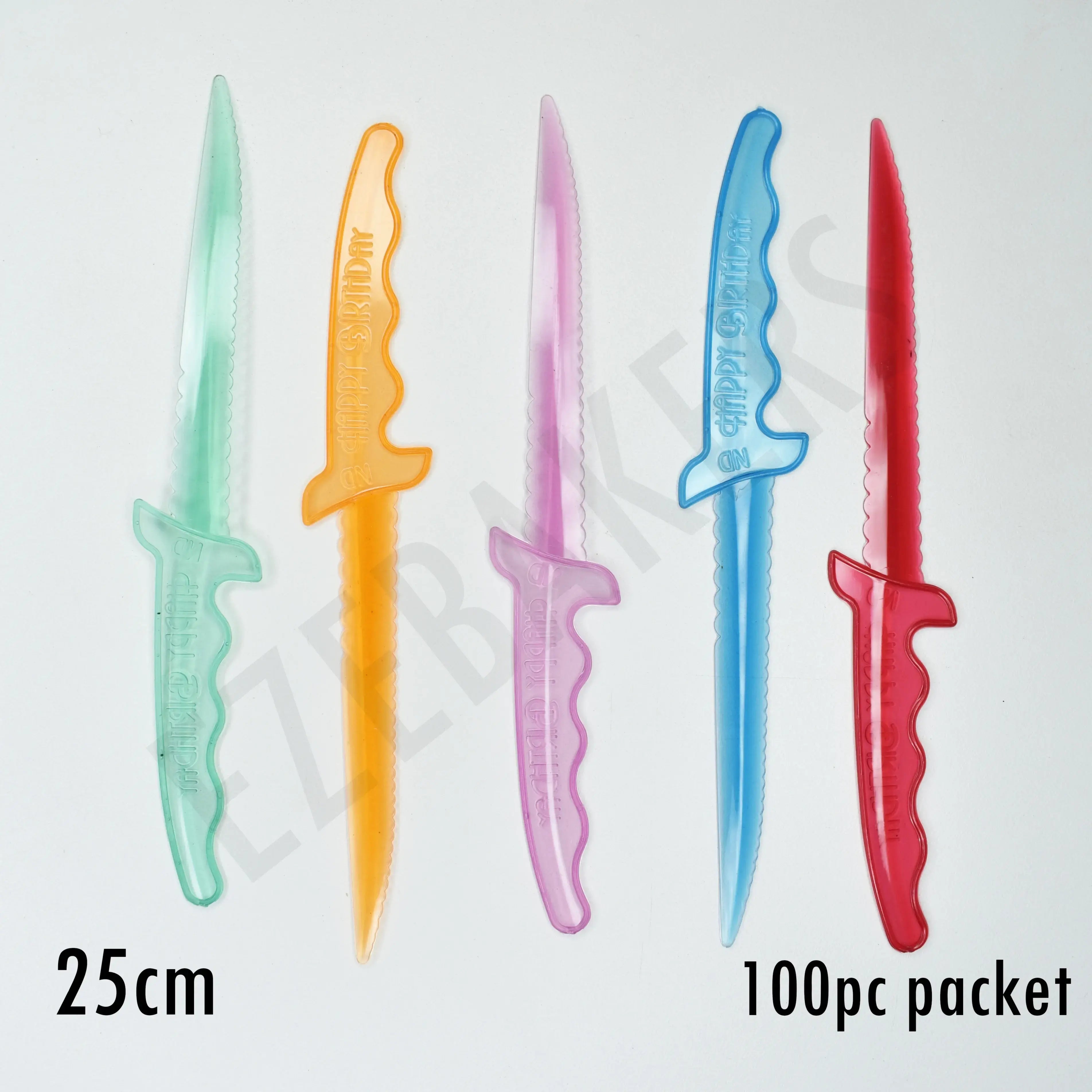 Cake Cutting Plastic Knife 100 Piece Packet BT248