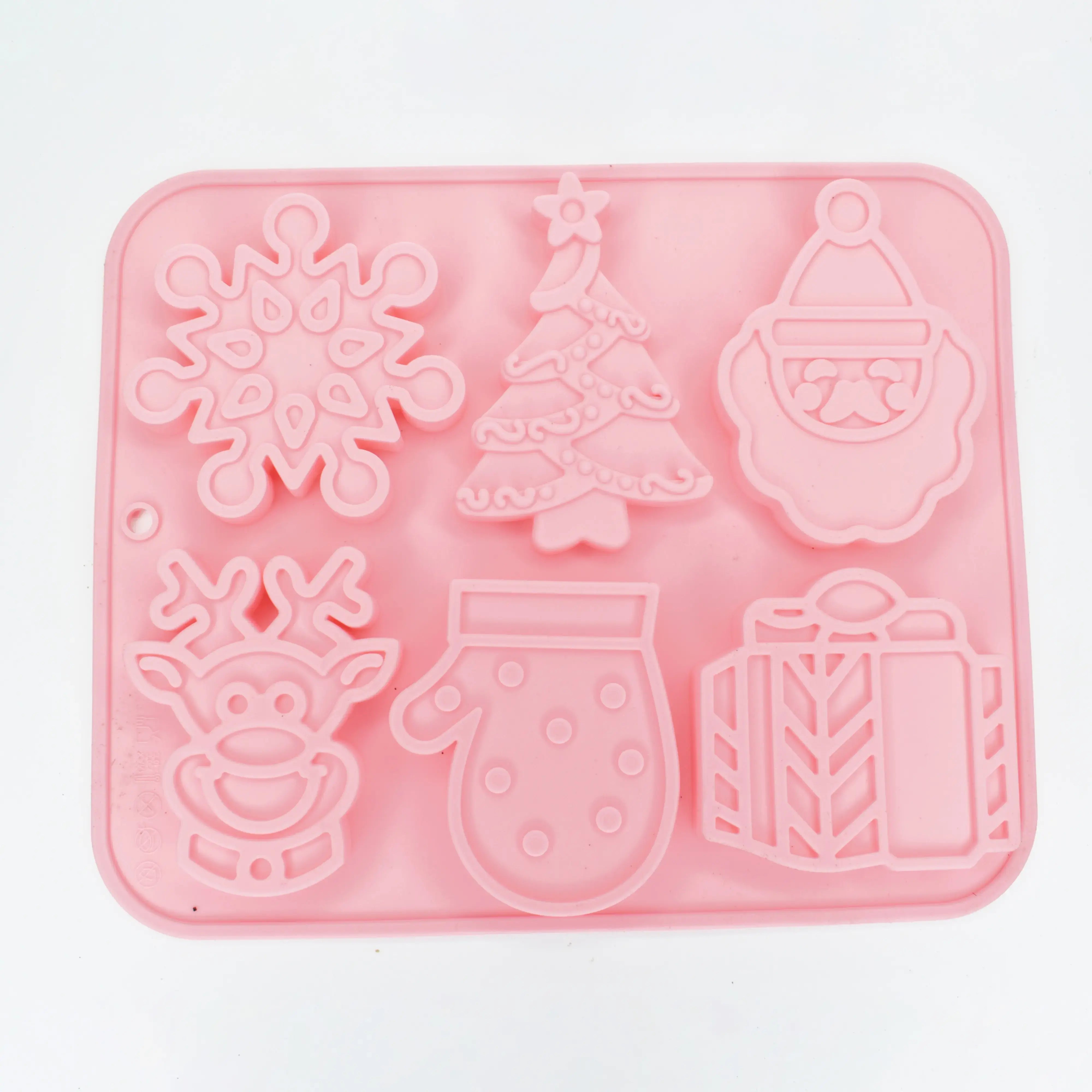Christmas Chocoloate Mold Design 1 Pink CM003