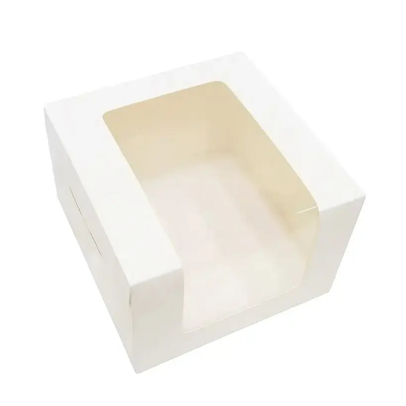 Cake Box with Lower Transparent Window – 12x12x5.5 (Pack Of 10) | CB011 |