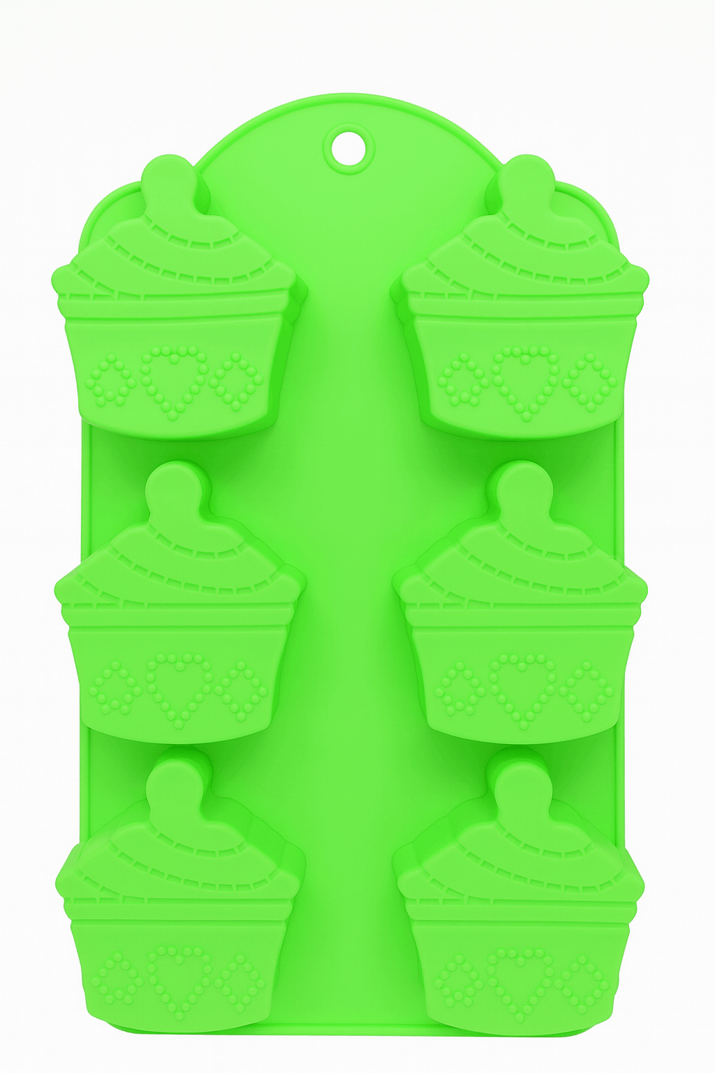 Silicone Cupcake Mold with Heart Design – 6-Cavity Dessert Mold | CM224