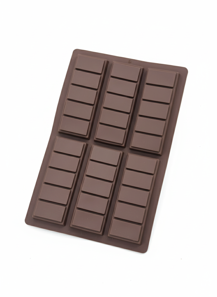 Silicone Chocolate Bar Mold – 6-Cavity Classic Segment Design | CM212
