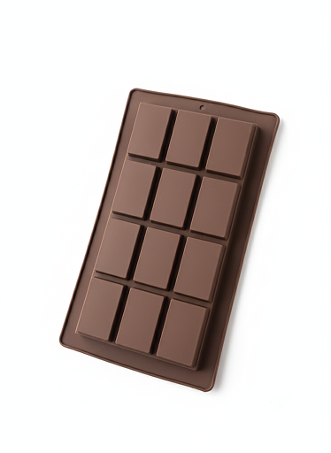 Silicone Rectangular Chocolate Bar Mold – 12-Block Cavity | CM213