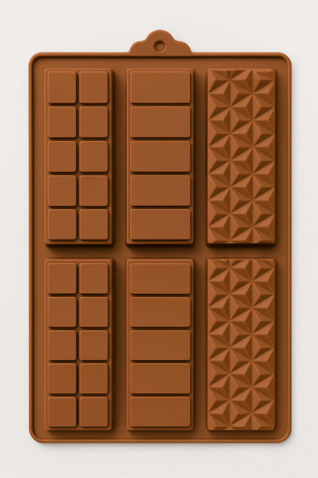 Silicone Chocolate Bar Mold – Multi-Design Geometric & Block Cavities | CM202