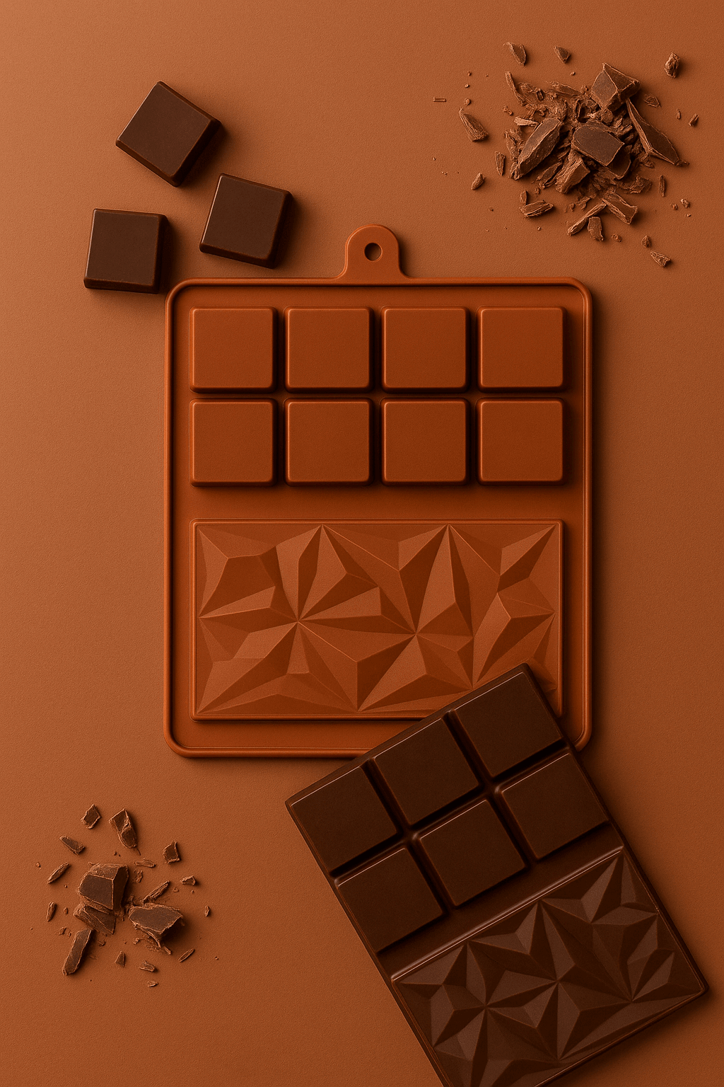 Silicone Chocolate Bar & Cube Mold – Flexible Baking & Candy Mold | CM200