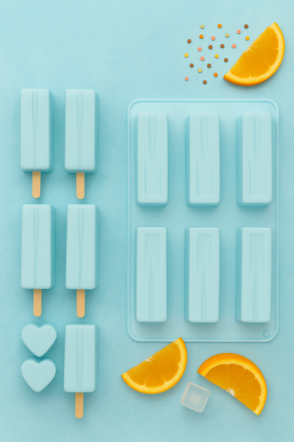Silicone Stick Bar Mold – 6-Cavity Dessert & Chocolate Bar Mold | CM205