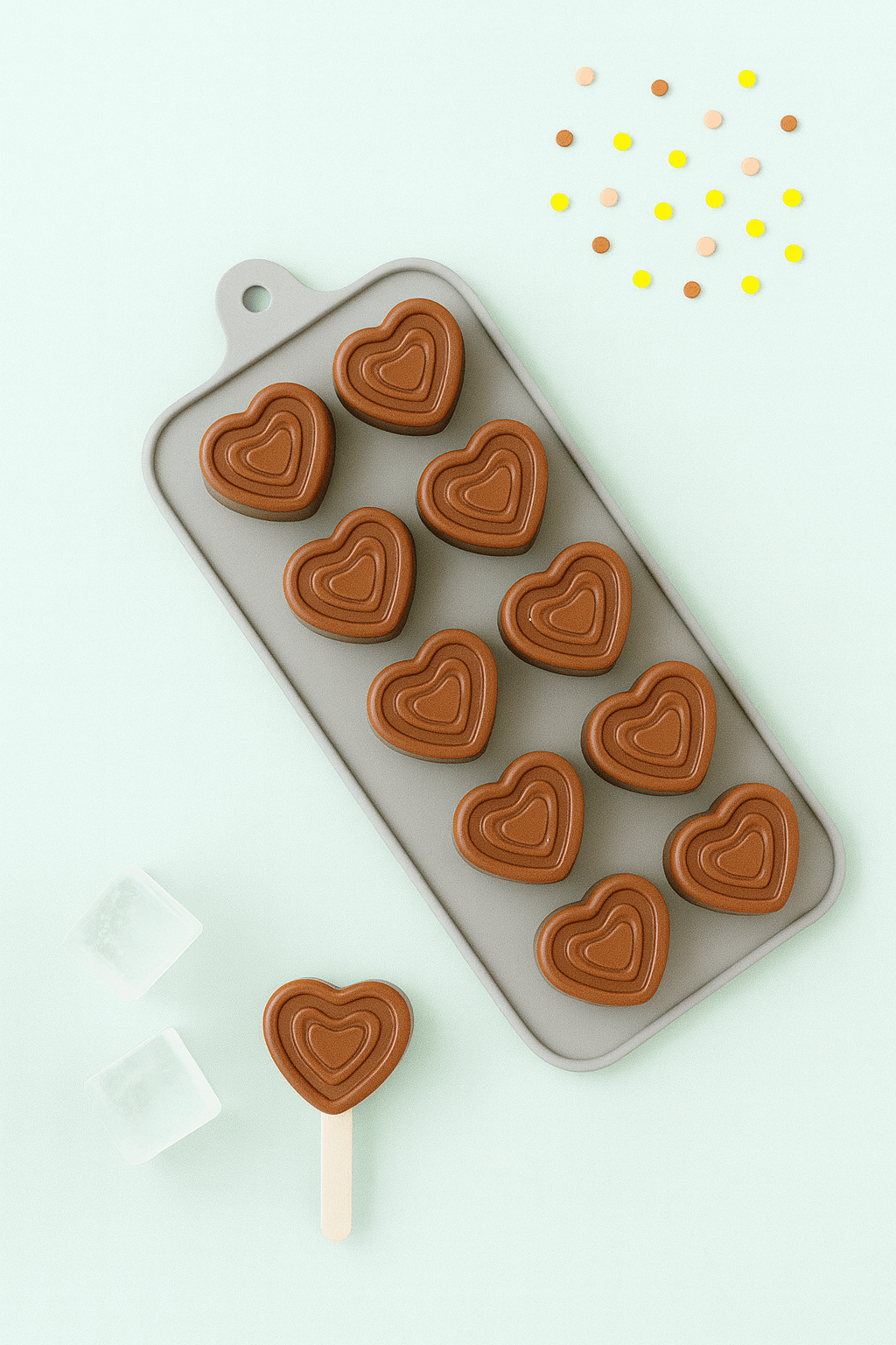 Silicone Heart Chocolate Mold – 15-Cavity Candy & Dessert Mold | CM226