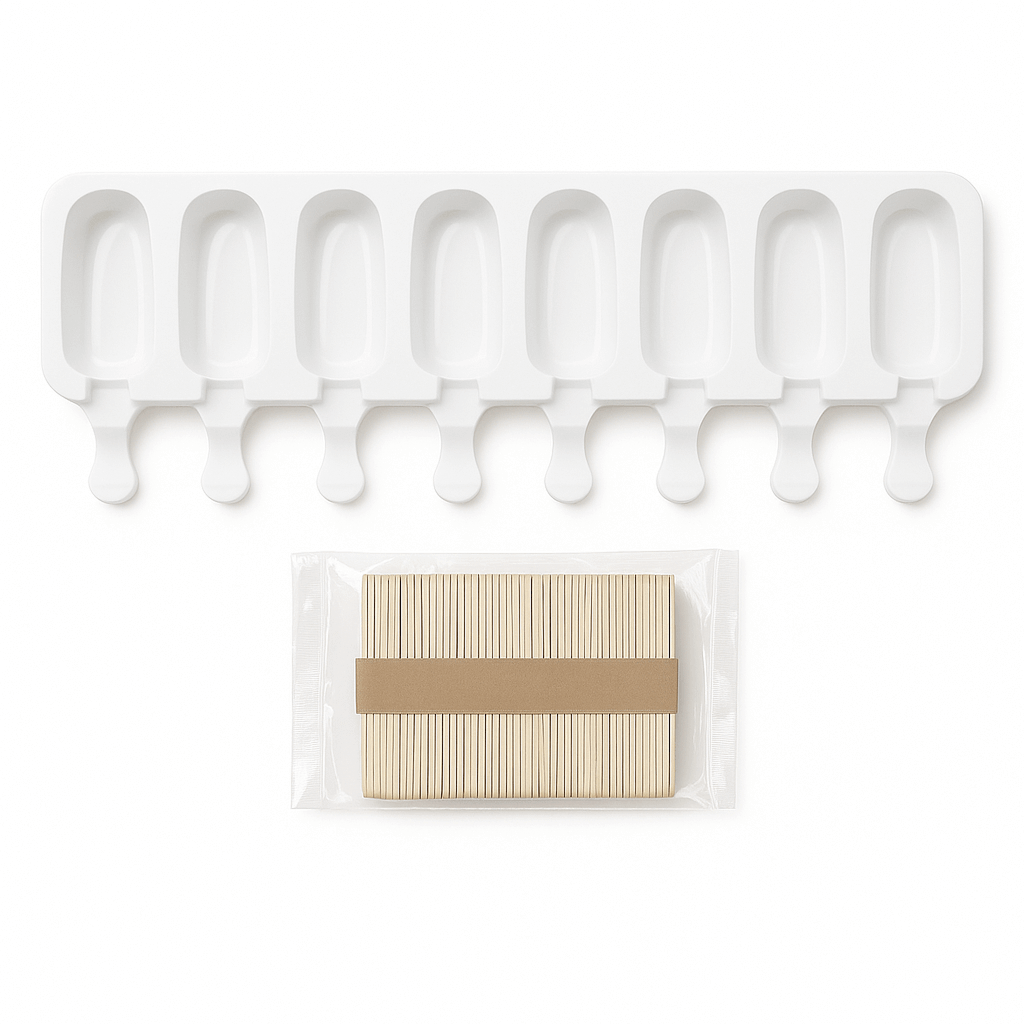 Silicone Popsicle Mold with Sticks – 8-Cavity Ice Cream Maker | CM225