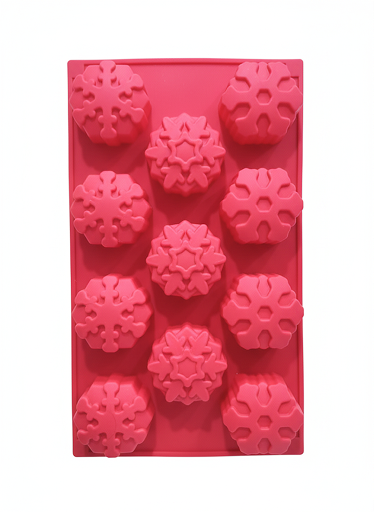 Silicone Snowflake Chocolate Mold – 8-Cavity Winter Dessert Mold | CM221