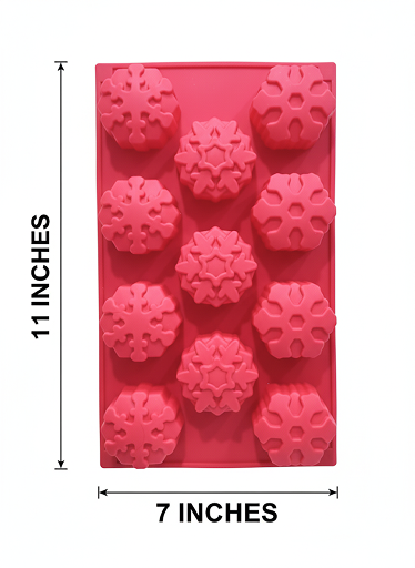 Silicone Snowflake Chocolate Mold – 8-Cavity Winter Dessert Mold | CM221