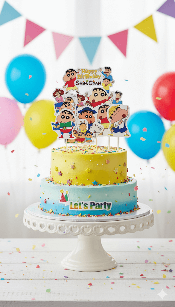 Cartoon Theme Topper – Fun Decorative Cake Accent | TPR218