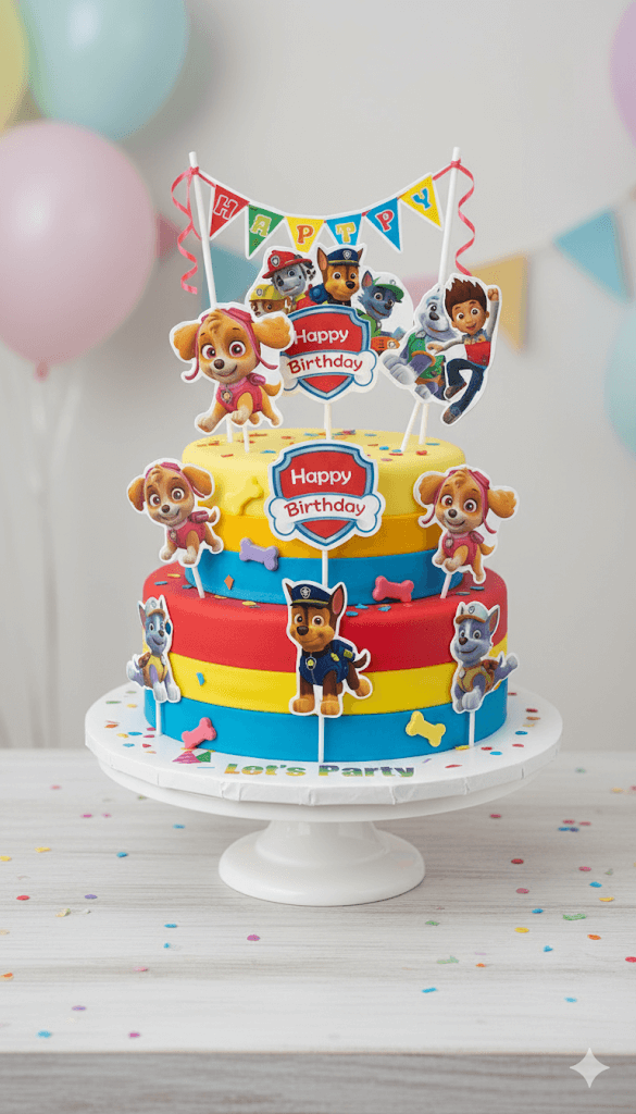 Cartoon Theme Topper – Fun Decorative Cake Accent | TPR218