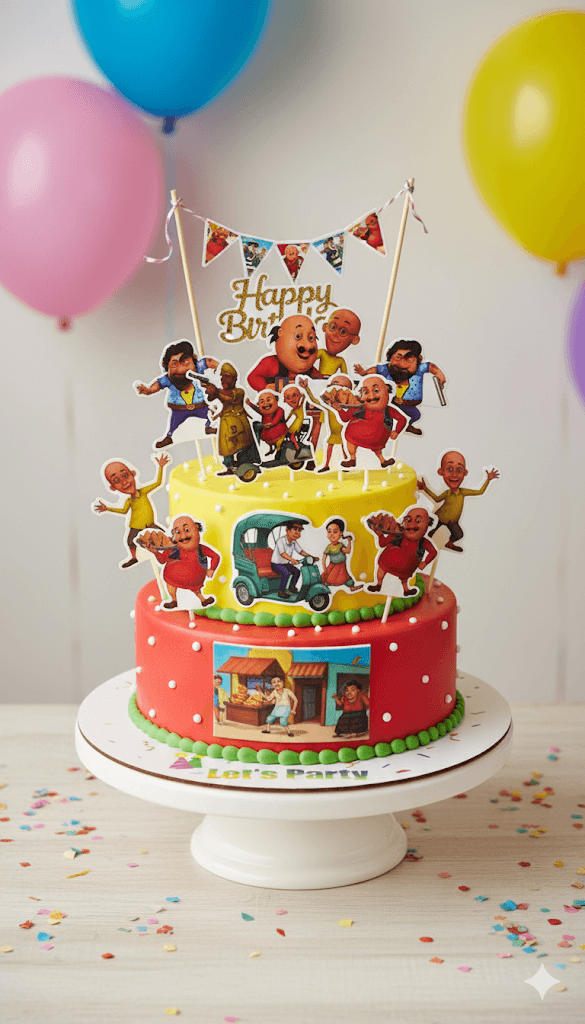 Cartoon Theme Topper – Fun Decorative Cake Accent | TPR218