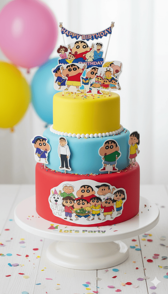 Cartoon Theme Topper – Fun Decorative Cake Accent | TPR218