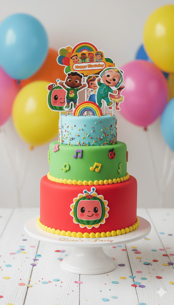 Cartoon Theme Topper – Fun Decorative Cake Accent | TPR218
