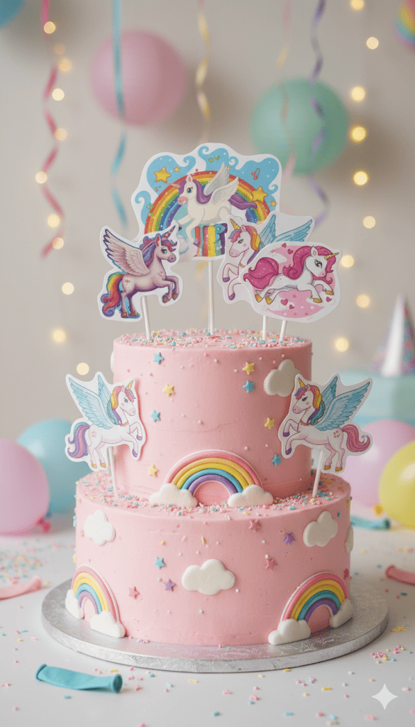 Cartoon Theme Topper – Fun Decorative Cake Accent | TPR218