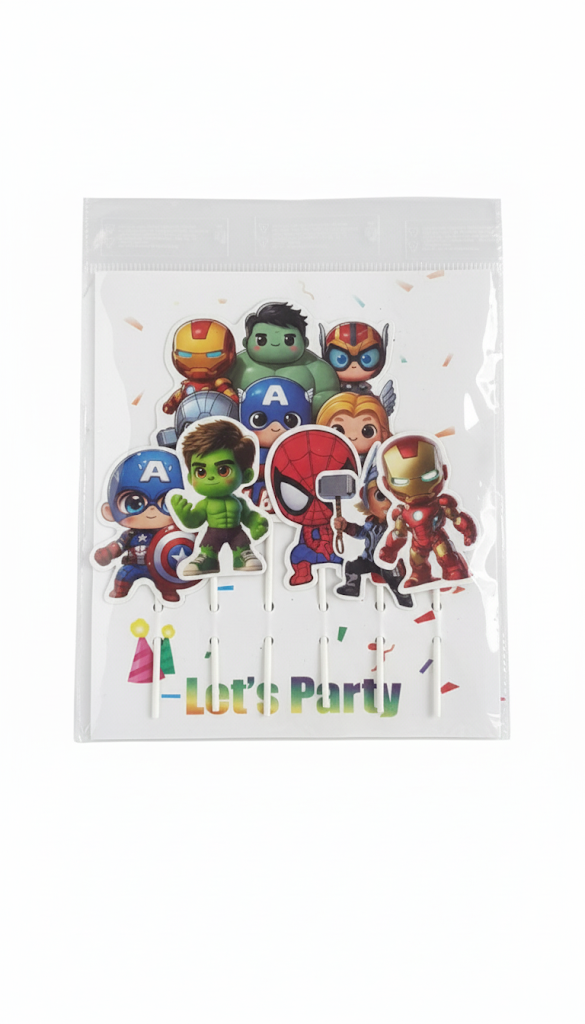 Cartoon Theme Topper – Fun Decorative Cake Accent | TPR218