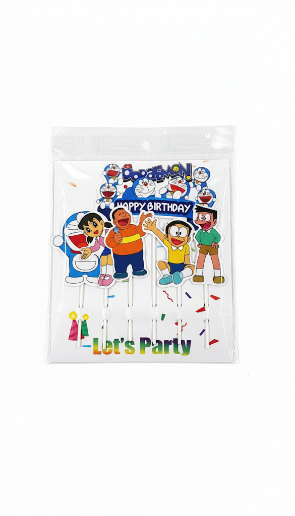 Cartoon Theme Topper – Fun Decorative Cake Accent | TPR218