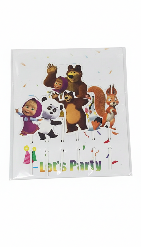 Cartoon Theme Topper – Fun Decorative Cake Accent | TPR218