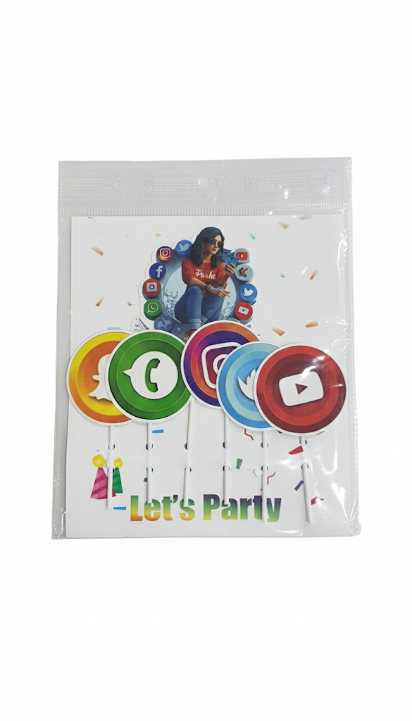 Cartoon Theme Topper – Fun Decorative Cake Accent | TPR218