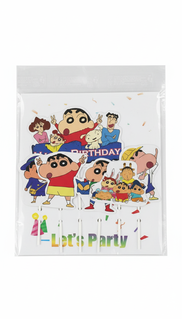 Cartoon Theme Topper – Fun Decorative Cake Accent | TPR218