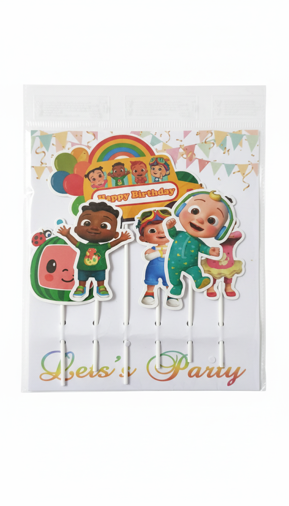 Cartoon Theme Topper – Fun Decorative Cake Accent | TPR218