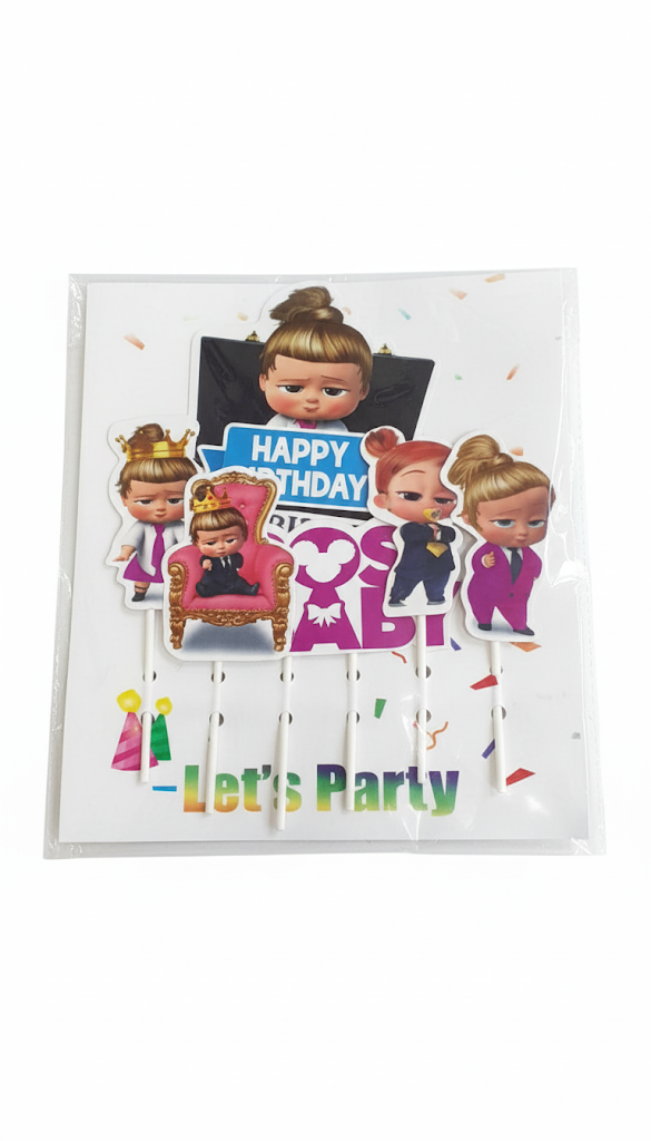 Cartoon Theme Topper – Fun Decorative Cake Accent | TPR218