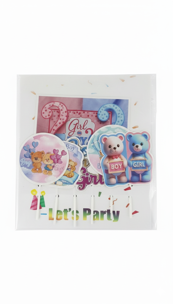 Cartoon Theme Topper – Fun Decorative Cake Accent | TPR218