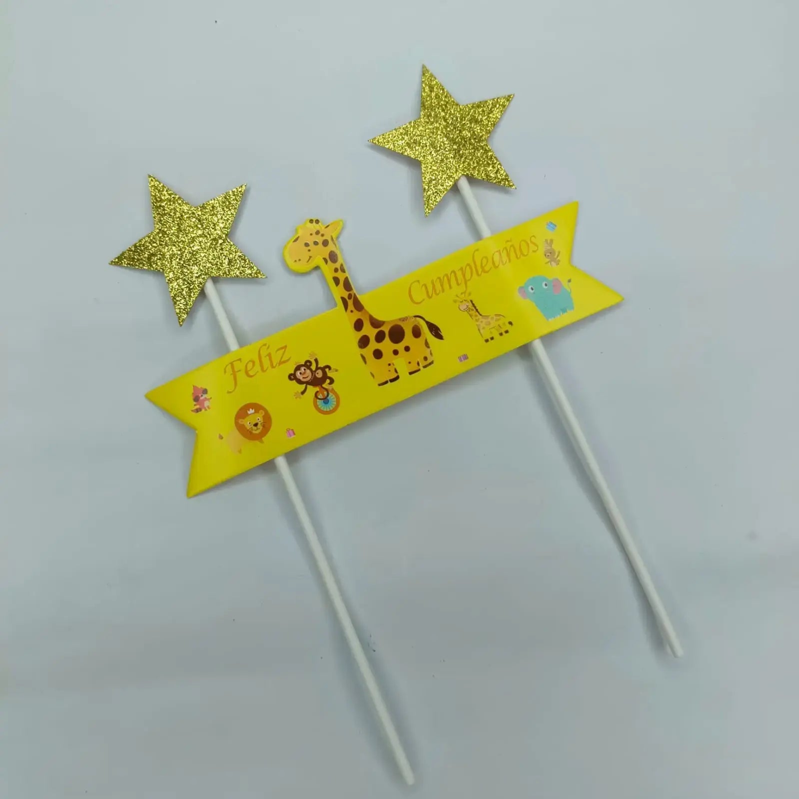 Feliz Cumpleaños Mermaid & Stars Cake Toppers  TPR091