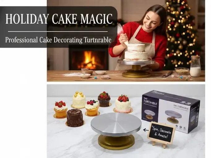 BT220 Professional Aluminium Steel Cake Turntable