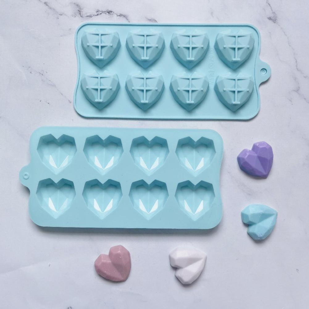 8 in 1 3D Stitched Heart Mold for Chocolate  CM079