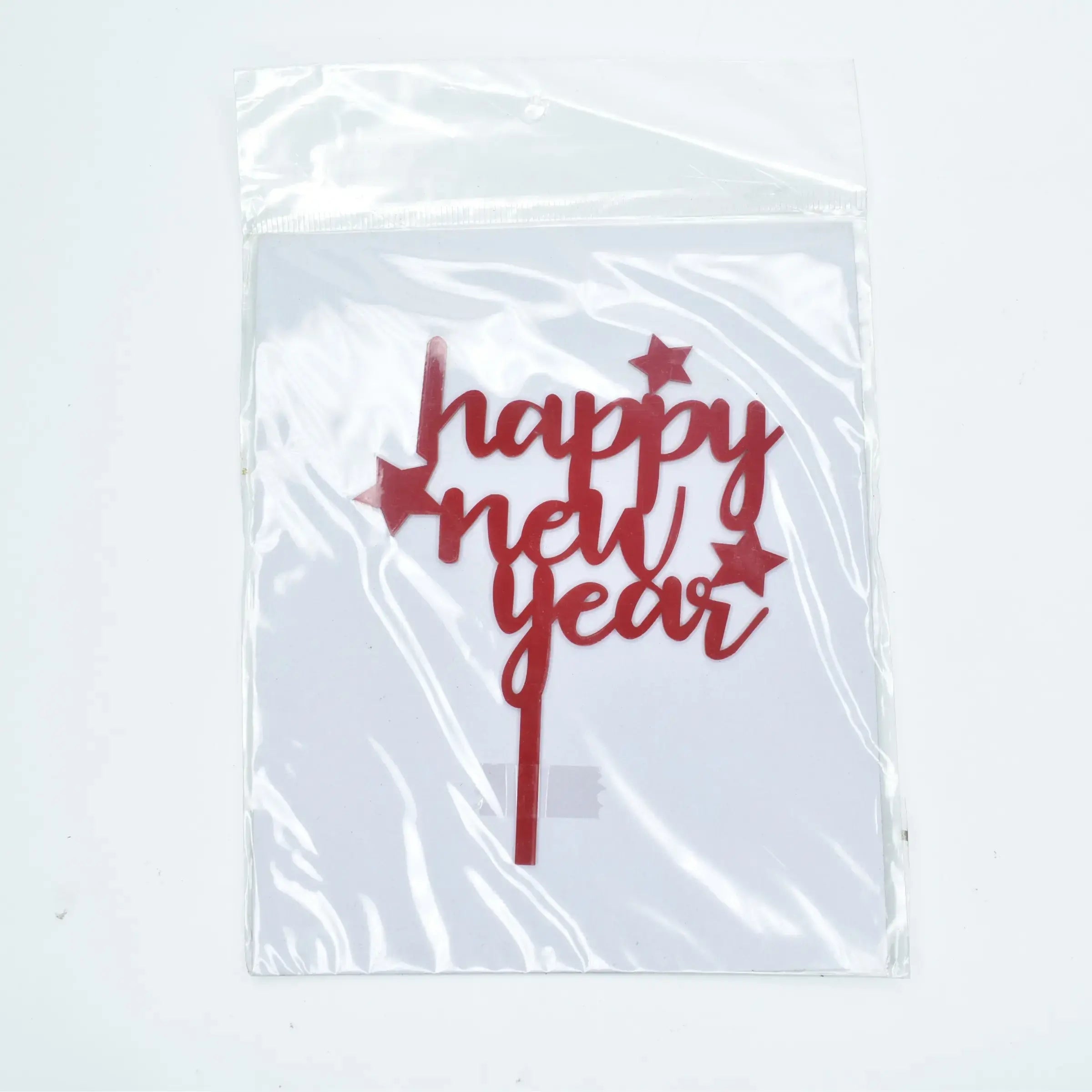 Happy New Year Textual Cake Topper Design 3  TPR182
