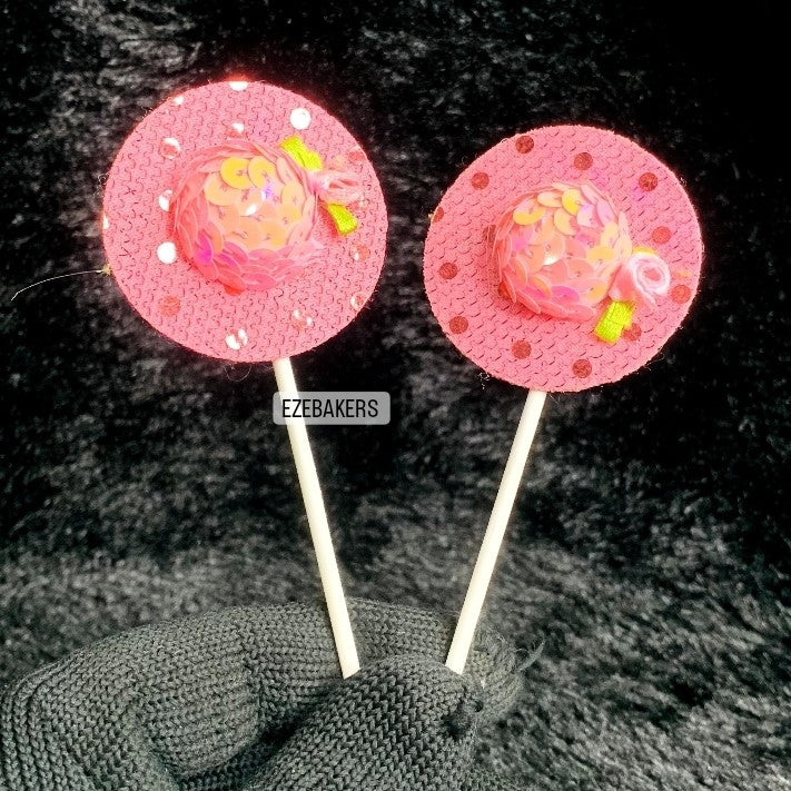 2 Piece Fancy  Cake Topper (moq - 10 Pieces) TPR090
