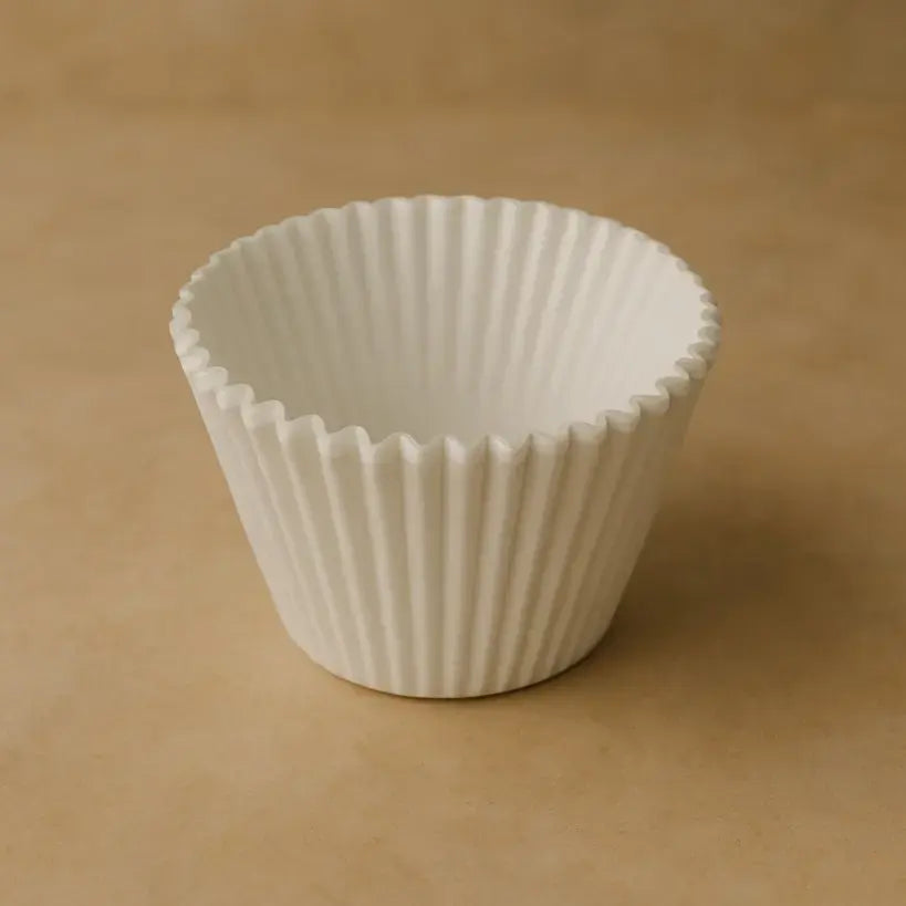 White Cupcake Liners – Plain Baking Cups (100 Pieces Per Packet) | CL027