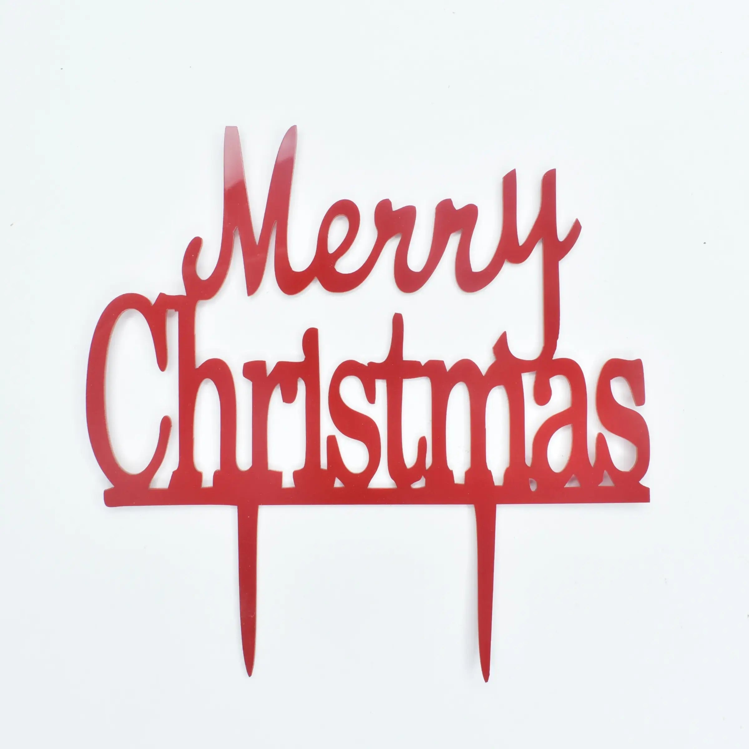 Christmas Themed Textual Cake Topper Design 8  TPR193