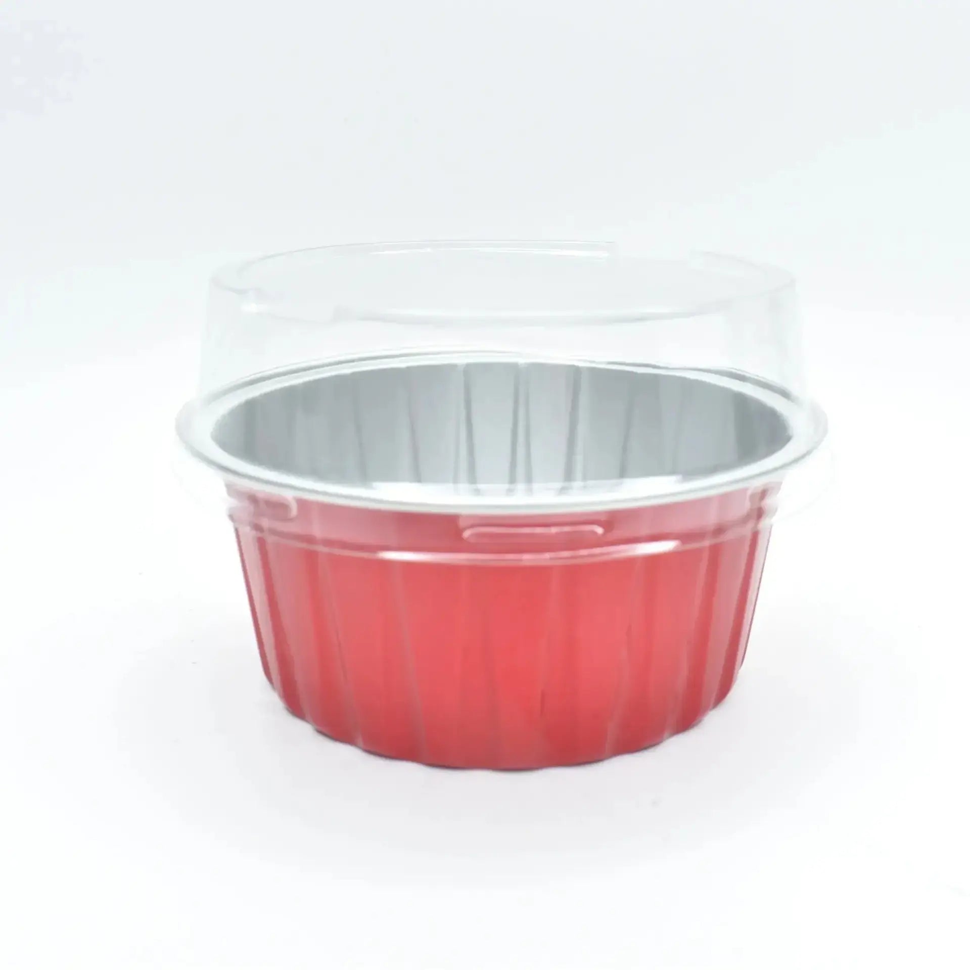 2603-19 CL079 Multicolour Round Foil Containers With Lid 10 Piece Pack