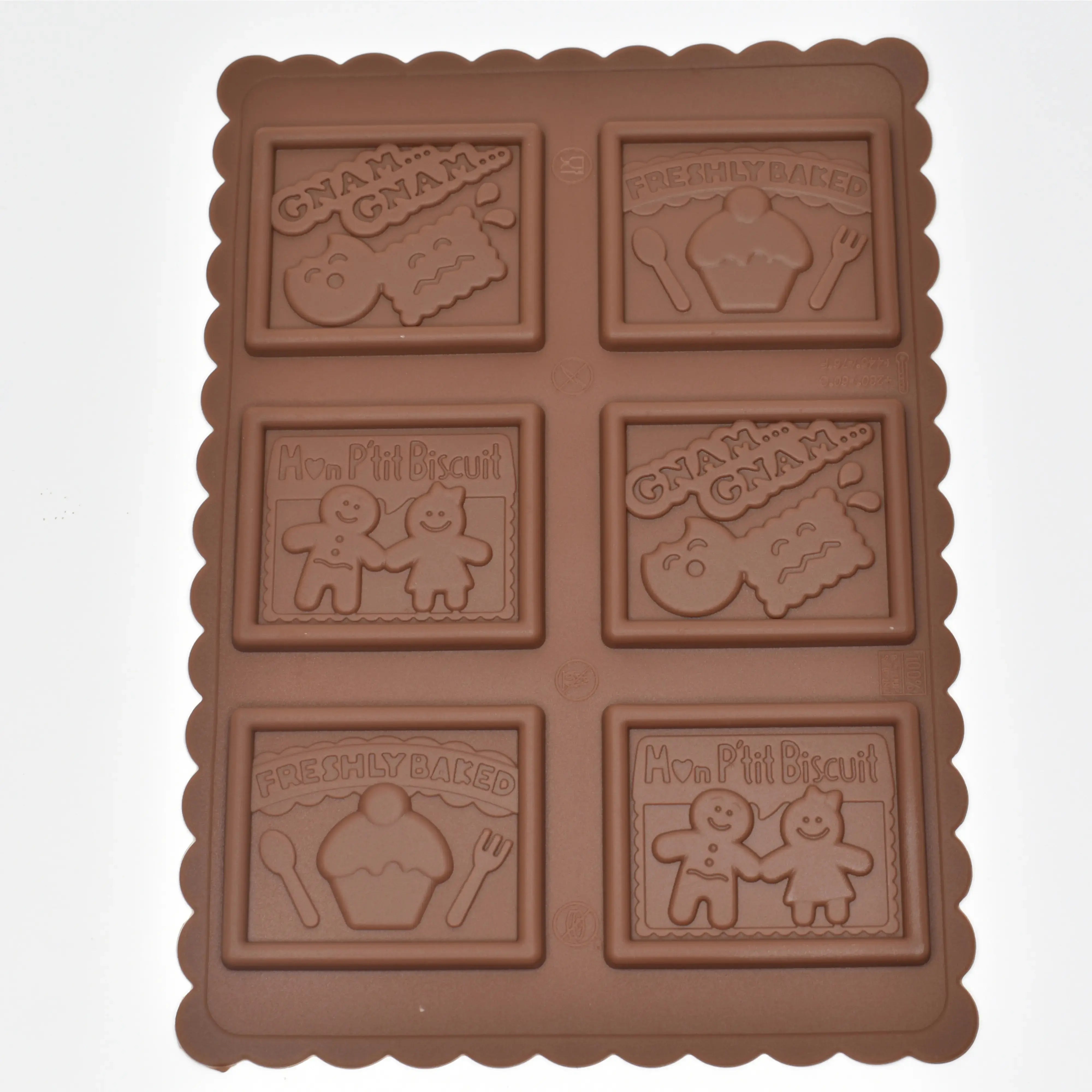 Christmas Chocolate Mold Design 3 Brown CM004