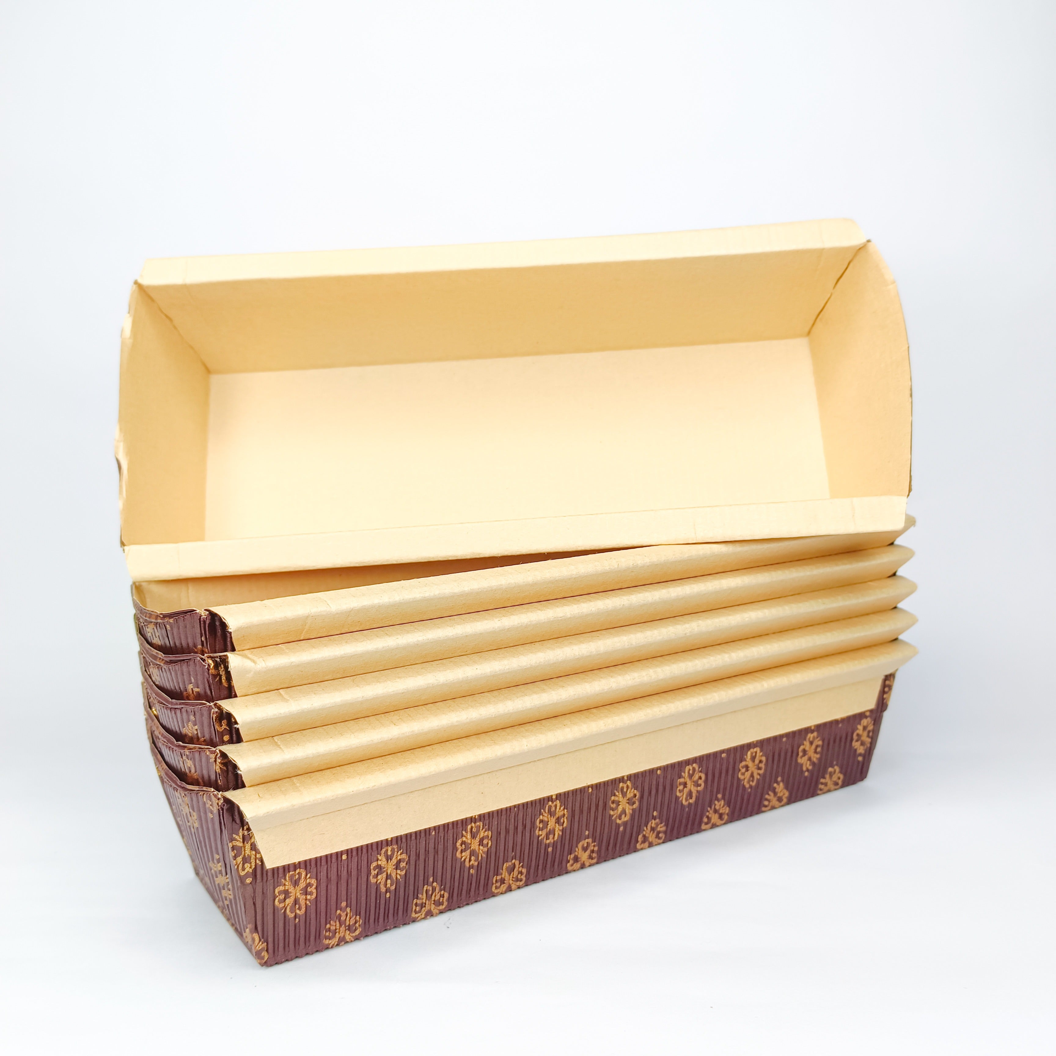 Brown Plum Cake Mold 10 Pcs