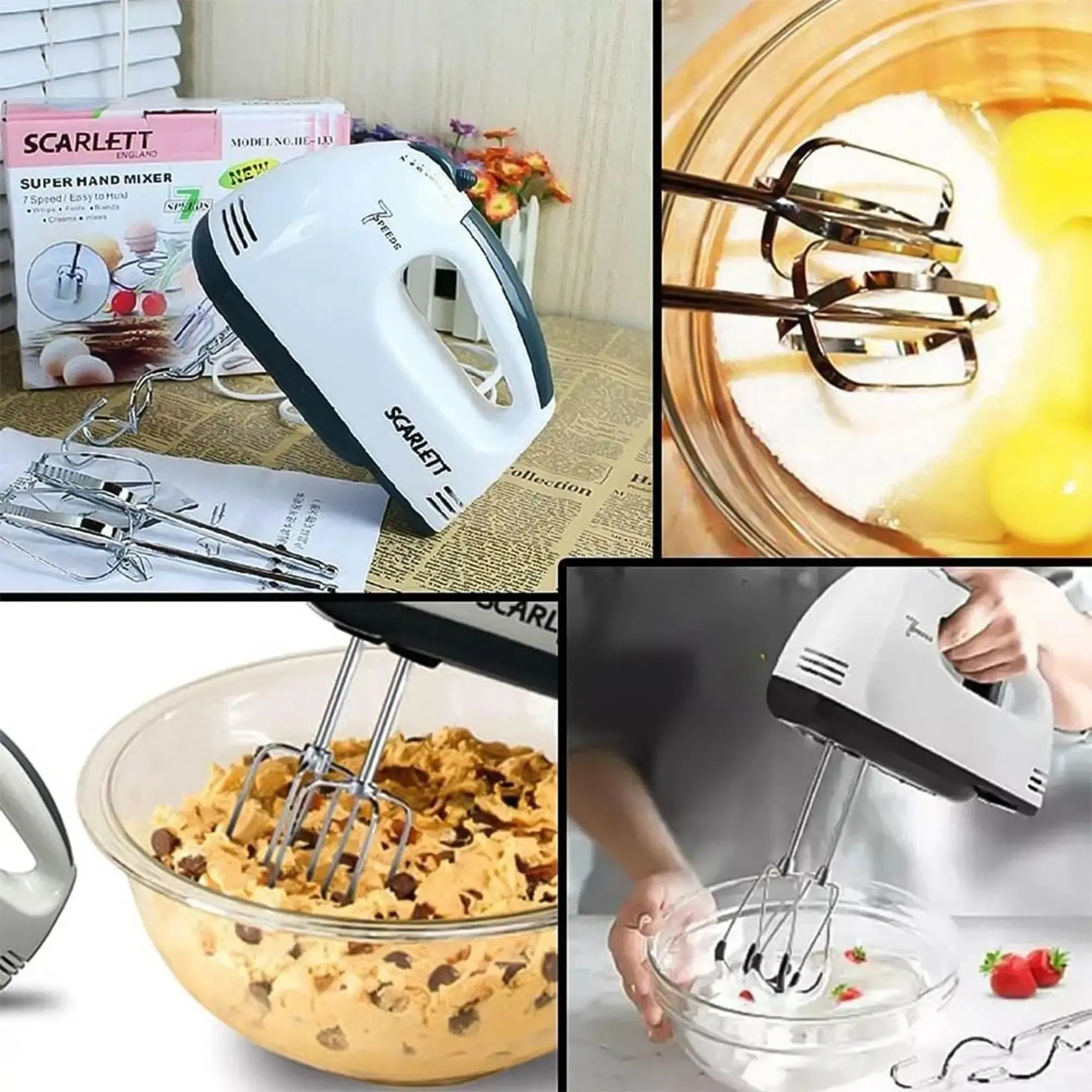Scarlett Beater – White Electric Whisk | BT232